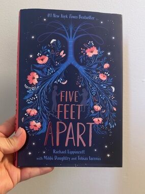 Five Feet Apart Navy Blue Hardcover Book